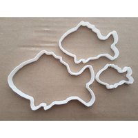 Gold Fisch Clown Sea Coral Form Cookie Cutter Teig Keks Gebäck Fondant Scharf Goldfisch Schablone Strand Ozean Tier Kreatur von CutterCraftUK