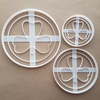 Gold Münze Klee Irland Form Cookie Cutter Teig Keks Gebäck Fondant Scharfe Schablone Goldmünze Kryptowährung Krypto Virtuelles Geld von CutterCraftUK