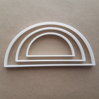 Halbkreis Kurve Halb Regenbogen Form Keks Cutter Teig Gebäck Fondant Scharfe Schablone Semi Circle Basic Mathe Mathematik von CutterCraftUK