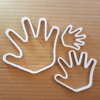 Hand Palme Finger High Five Form Ausstechform Teig Keks Gebäck Schablone Scharfer Körperteil Baby Abdruck Hand Palme Finger High Five Form Ausstechform Teig Keks Gebäck Schablone Scharfer Körperteil Baby Abdruck von CutterCraftUK