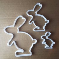 Hase Bunny Form Cookie Cutter Ostern Keks Gebäck Fondant Scharfe Schablone Bauernhof von CutterCraftUK