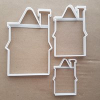 Haus Gebäude Form Cookie Cutter Teig Keks Gebäck Fondant Scharfe Schablone Schornstein Cottage von CutterCraftUK