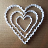 Herz Liebe Emoji Form Cookie Cutter Teig Gebäck Fondant Scharfe Schablone Valentinstag von CutterCraftUK
