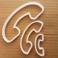 Hörer Telefon Form Cookie Cutter Teig Keks Gebäck Fondant Scharfe Schablone Retro von CutterCraftUK