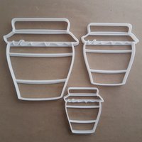 Honig-Marmelade-Glas-Lebensmittel-Geschenk Dekorieren Form Cookie Cutter Teig Keks Fondant Stempel Schablone Scharfe Canning Bienen Nektar von CutterCraftUK