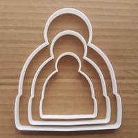 Hut Aus Wolle Winter Form Cookie Cutter Teig Keks Gebäck Fondant Scharfe Xmas Schablone Weihnachten Woolly Bommel von CutterCraftUK