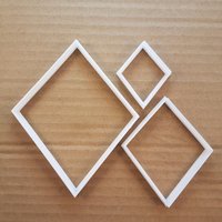 Karte Von Hand Diamond Poker Form Cookie Cutter Teig Spiel Keks Gebäck Fondant Scharfe Schablone Anzug Casino Karten Deck Wetten von CutterCraftUK