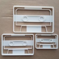 Kassette Klebeband Video Musik Form Cookie Cutter Teig Keks Gebäck Fondant Scharfe Schablone Retro von CutterCraftUK