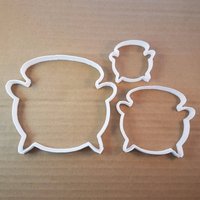Kessel Hexe Halloween Form Cookie Cutter Teig Keks Gebäck Fondant Scharf Kochen Topf Schablone Trank von CutterCraftUK