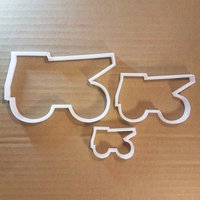 Lkw Kipper Steinbruch Form Cookie Cutter Bulldozer Keks Gebäck Fondant Scharfe Schablone Teig Rock Fahrzeug von CutterCraftUK