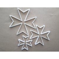 Malteser Kreuz St. John Form Cookie Cutter Teig Keks Gebäck Fondant Scharfe Schablone Malta Malteser Kreuz St. John Form Cookie Cutter Teig Keks Gebäck Fondant Scharfe Schablone Malta von CutterCraftUK