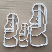 Moai Kopf Ostern Insel Monolith Form Cookie Cutter Teig Keks Fondant Scharfe Schablone Statue Stein Symbol Denkmal Moai Kopf Ostern Insel Monolith Form Cookie Cutter Teig Keks Fondant Scharfe Schablone Statue Stein Symbol Denkmal von CutterCraftUK