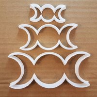 Mondphasen Voller Halbmond Form Cookie Cutter Teig Keks Gebäck Fondant Scharfe Schablone Platz Astrologie von CutterCraftUK