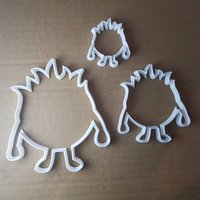 Monster Boogie Beängstigend Form Cookie Cutter Teig Keks Gebäck Fondant Scharfe Alien Schablone Halloween von CutterCraftUK