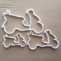 Moped Roller Motorrad Form Cookie Cutter Teig Keks Gebäck Fondant Scharfe Schablone Zyklus Fahrzeug von CutterCraftUK