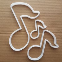 Musik Hinweis Form Cookie Cutter Teig Keks Gebäck Musical Sound Klavier Gitarre Scharfe Schablone Fondant Instrument von CutterCraftUK