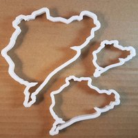 Nuerburgring Landkarte Rennwagen Form Keksstecher Teig Keks Gebäck Fondant Scharfer Ring Rennbahn Track Schablone Germany Racing Sport Nuerburgring Landkarte Rennwagen Form Keksstecher Teig Keks Gebäck Fondant Scharfer Ring Rennbahn Track Schablone Germany Racing Sport von CutterCraftUK
