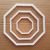 Octogon Rahmen Plakette Zeichen Form Cookie Cutter Teig Keks Gebäck Schablone Scharfe Grundlegende Achteck von CutterCraftUK