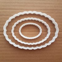 Ovaler Spiegel Plaque Rahmen Platte Form Cookie Cutter Teig Keks Gebäck Schablone Scharfe Fondant Namen Preis Überbacken Rand von CutterCraftUK