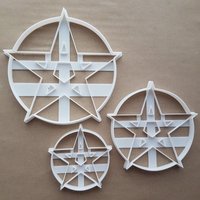Pentagramm Amulett Form Cookie Cutter Teig Keks Gebäck Fondant Scharfe Schablone Symbol Star Wikka Wikkan Pentagramm Amulett Form Cookie Cutter Teig Keks Gebäck Fondant Scharfe Schablone Symbol Star Wikka Wikkan von CutterCraftUK