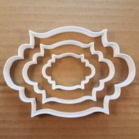 Plaque Antiken Rahmen Form Cookie Cutter Teig Keks Gebäck Fondant Scharfe Schablone Name Platte Preis von CutterCraftUK