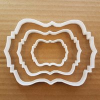 Plaque Cookie Cutter Award Plätzchenteig Gebäck Name Rahmen Nachricht Bild Preis Scharfe Schablone Fondant von CutterCraftUK