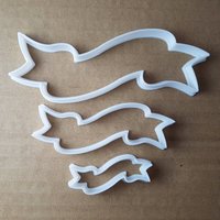 Plaque Flagge Auszeichnung Form Cookie Cutter Teig Keks Gebäck Fondant Scharfe Banner Schablone Award Schärpe von CutterCraftUK