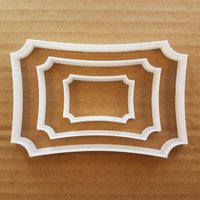 Plaque Rahmen Tablet Spiegel Form Cookie Cutter Teig Keks Gebäck Schablone Scharfe Name Platte Preis von CutterCraftUK