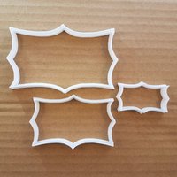 Plaque Spiegel Rahmen Tablet Form Cookie Cutter Teig Keks Gebäck Schablone Scharfe Name Platte Preis von CutterCraftUK