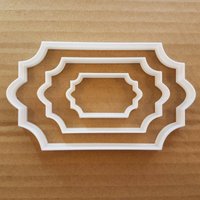Plaque Spiegel Rahmen Tablet Platte Form Cookie Cutter Teig Gebäck Schablone Scharfe Preis Name Ticket Stub von CutterCraftUK