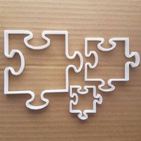 Puzzle Stück Cookie Cutter Gebäck Teig Keks Spiel Spannvorrichtung Säge Form Spielzeug Scharfe Schablone Fondant von CutterCraftUK