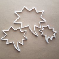 Rede Blase Bam Comic Form Cookie Cutter Teig Keks Gebäck Fondant Scharfe Schablone Dachte Schreiben von CutterCraftUK