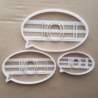 Rede Blase Lol Toon Form Cookie Cutter Teig Keks Gebäck Fondant Scharfe Schablone Cartoon Box von CutterCraftUK