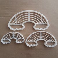 Regenbogen Wolke Wetter Form Cookie Cutter Teig Keks Gebäck Fondant Stempel Schablone Scharfe Spektrum Streifen Regenbogen Wolke Wetter Form Cookie Cutter Teig Keks Gebäck Fondant Stempel Schablone Scharfe Spektrum Streifen von CutterCraftUK