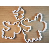 Rentier Xmas Weihnachten Form Cookie Cutter Tier Keks Gebäck Fondant Scharfen Teig Schablone Säugetier von CutterCraftUK