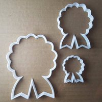Rosette Dekoration Rose Form Cookie Cutter Teig Keks Gebäck Fondant Scharfe Schablone Award Zertifikat Reiten von CutterCraftUK