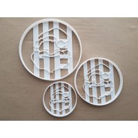 Santa Vater Weihnachten Form Cookie Cutter Teig Keks Gebäck Fondant Scharfe Schablone Claus Xmas Kopf Gesicht von CutterCraftUK