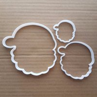 Santa Weihnachten Hut Bart Form Cookie Cutter Teig Keks Gebäck Fondant Scharfe Schablone Xmas Kopf Claus Father von CutterCraftUK