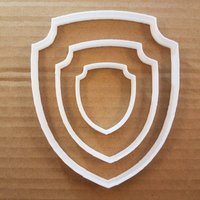 Schild Plakette Wappen Form Cookie Cutter Teig Keks Gebäck Schablone Scharfe Zeichen von CutterCraftUK