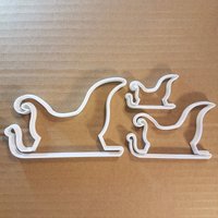 Schlitten Santa Xmas Cookie Cutter Weihnachten Keks Gebäck Fondant Scharfen Teig Schablone Vater von CutterCraftUK