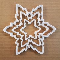Schneeflocke Cookie Cutter Form Gebäck Schablone Keks Xmas Winter Ice Sharp Weihnachten von CutterCraftUK