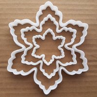 Schneeflocke Eis Form Cookie Cutter Teig Keks Gebäck Fondant Scharfe Schablone Flake Xmas Weihnachten Schnee Winter Wetter von CutterCraftUK