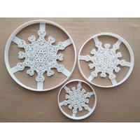 Schneeflocke Muster Wetter Xmas Form Cookie Cutter Teig Keks Fondant Scharfe Schablone Weihnachten Winter Snow Flake von CutterCraftUK