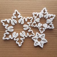 Schneeflocke Schnee Form Cookie Cutter Teig Keks Gebäck Fondant Scharfe Schablone Flake Xmas Weihnachten Winter Wetter Eis von CutterCraftUK
