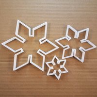 Schneeflocke Weihnachten Winter Form Cookie Cutter Xmas Keks Gebäck Fondant Scharfe Schablone Teig Snow Flake Frost Eis von CutterCraftUK