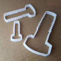 Schraubenschraube Nussnagel Werkzeug Form Ausstecher Teig Keks Gebäck Fondant Scharf Schablone Diy Baukasten von CutterCraftUK