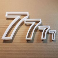 Sieben 7 Ziffern Form Keksschneider Teig Keks Gebäck Fondant Sharp Age Schablone Geburtstag Sieben 7 Ziffern Form Keksschneider Teig Keks Gebäck Fondant Sharp Age Schablone Geburtstag von CutterCraftUK