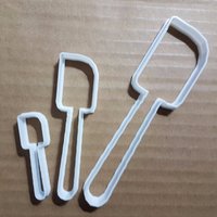 Spachtel Mix Löffel Cook Form Cookie Cutter Teig Keks Gebäck Fondant Scharfe Kunststoff Koch Schablone Kochen Bäcker Backen Essen von CutterCraftUK