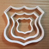 Strecke Zeichen Straße 66 Plaque Form Cookie Cutter Teig Keks Gebäck Fondant Scharfe Schablone Award von CutterCraftUK