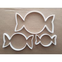 Süßigkeiten Candy Wrapper Form Cookie Cutter Teig Keks Gebäck Fondant Scharfe Schablone Dessert von CutterCraftUK